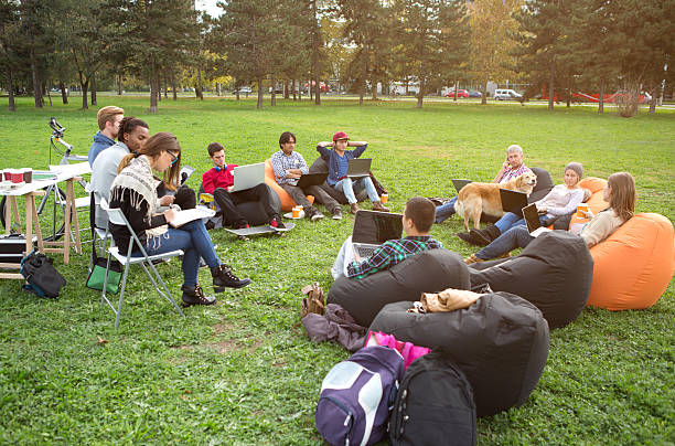 istock Coworking outdoors. 451289803