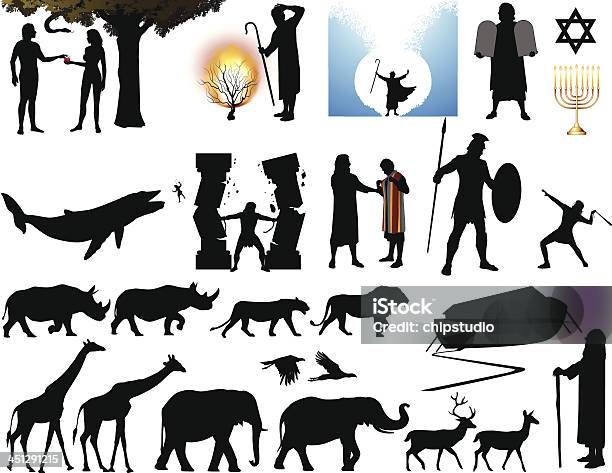 Bible Old Testament Stock Illustration - Download Image Now - In Silhouette, Adam - Biblical Figure, Eve - Biblical Figure