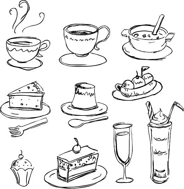 Vector illustration of Food and Beverage