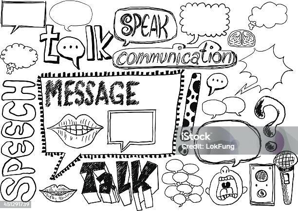 Speech Bubble Sketch Collection Stock Illustration - Download Image Now - Single Word, Talking, Discussion