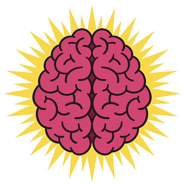 ilustraciones, imágenes clip art, dibujos animados e iconos de stock de cerebro - symbol expertise brain power