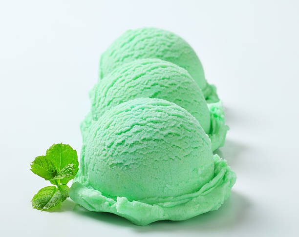 istock Scoops of green ice cream 451298677