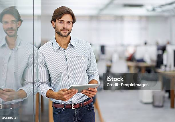This Helps Me Keep Track Of Everything Stock Photo - Download Image Now - Men, Office, Businessman