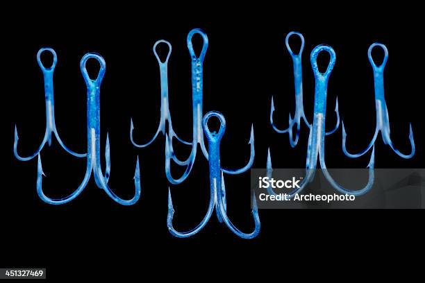 Fishhooks Stock Photo - Download Image Now - Abstract, Backgrounds, Black Color