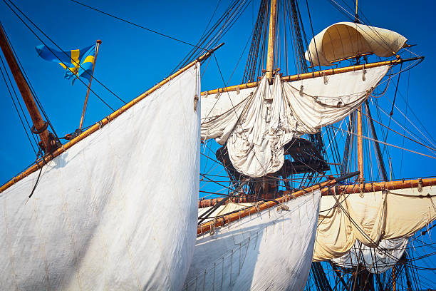 Reconstruction of eighteenth-century sailing ship, one of the largest timber ships in the world.