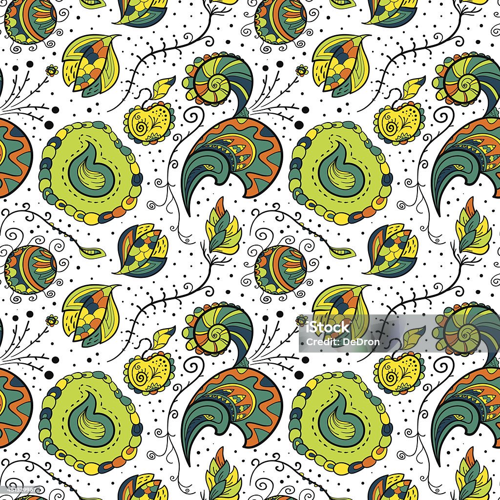 Seamles vector floral motif - clipart vectoriel de Abstrait libre de droits