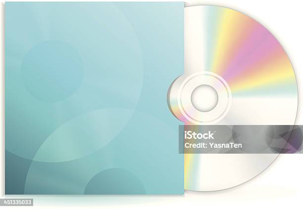 Vector Cd Disc With Blue Case Stock Illustration - Download Image Now - Compact Disc, DVD, Advice