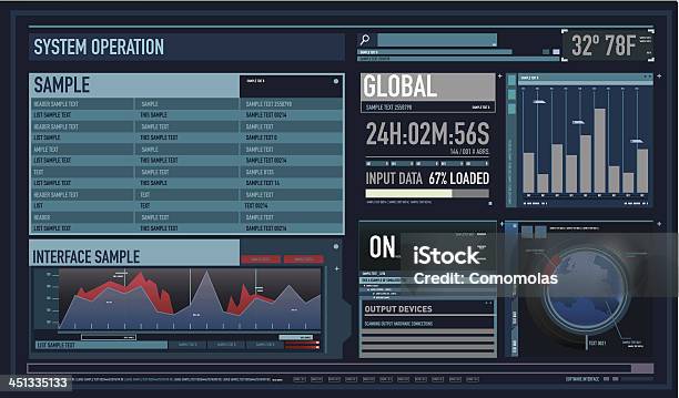 Kommende Individuelle Interface Große Stock Vektor Art und mehr Bilder von Technologie - Technologie, Computergrafiken, Vektor