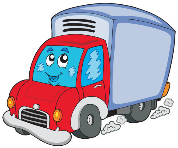 Cartoon Truck With Smiling Face Illustrations, Royalty-Free Vector Graphics  & Clip Art - iStock