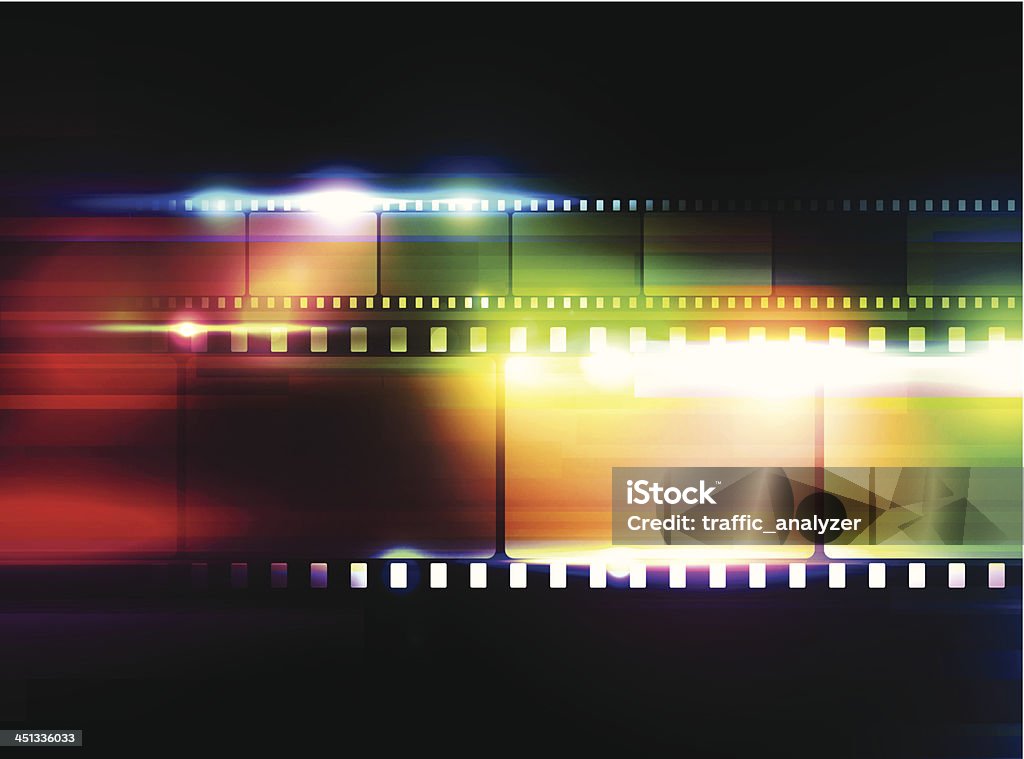 Filmstrips Illustration contains a transparency blends/gradients. Additional .aiCS5 file included. EPS 10 Bollywood stock vector