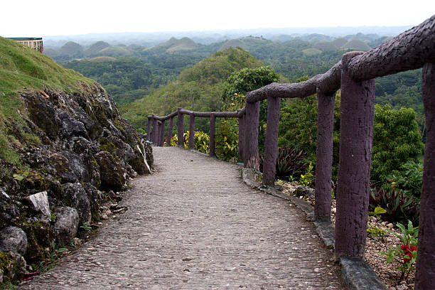 istock Pathway to the Chocolate Hills in Philippines 451338433