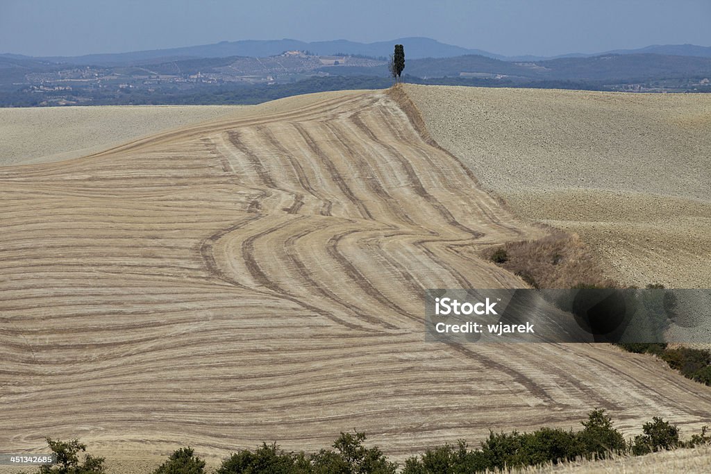 Crete Senesi-paesaggio della Toscana - Foto stock royalty-free di Agricoltura