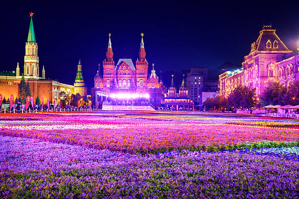 istock Festival of flowers on Red Square. 451345361