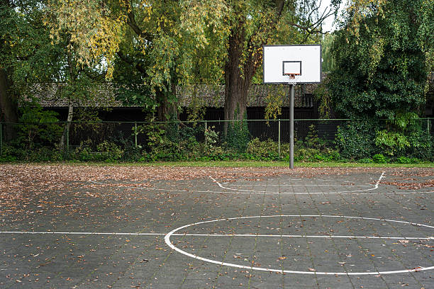 istock High school basketball court 451345955