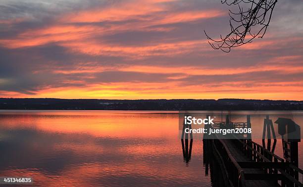 Evening Mood At The Lake Stock Photo - Download Image Now - Ammersee, Bavaria, Horizontal