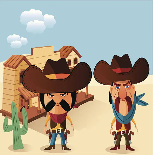 Vector illustration of Cowboys