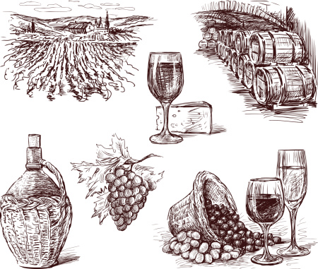Pictures of grape wine