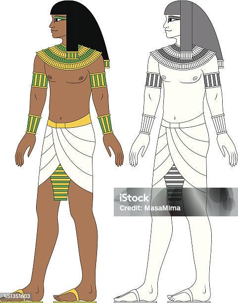 Египетский Человек — стоковая векторная графика и другие изображения на тему Культура Египта - Культура Египта, Мужчины, Аборигенная культура