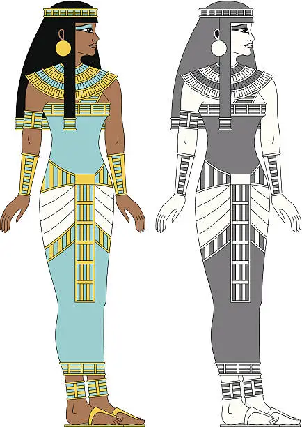 Vector illustration of Egyptian Woman
