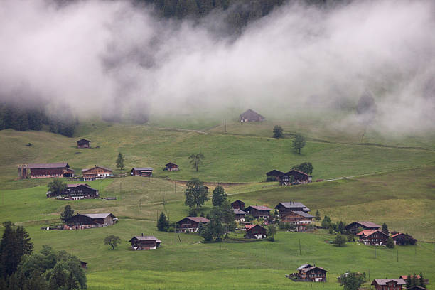 istock Rainy Day in the Swiss Alps, Summer 451352487