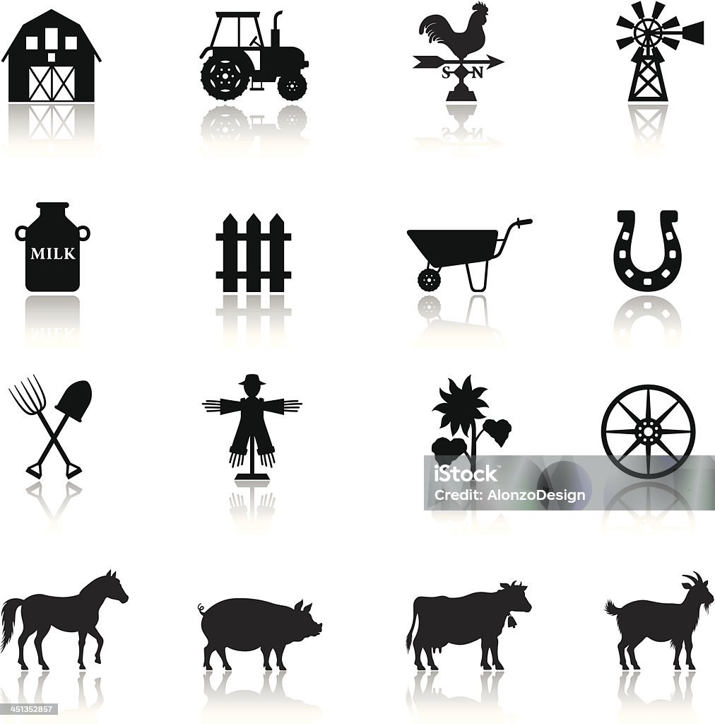 Farm Icon Set Farm Icon Set. High Resolution JPG,CS5 AI and Illustrator EPS 8 included. Each element is named,grouped and layered separately. Icon Symbol stock vector