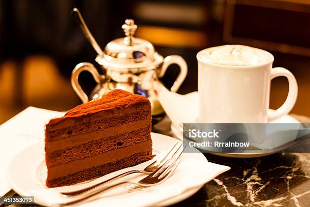Chocolate Cake In Demel Café Vienna Stock Photo - Download Image Now - Vienna - Austria, Coffee - Drink, Austria