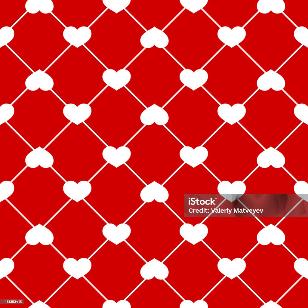 Seamless heart pattern Vector Seamless heart pattern on Red background Backgrounds stock vector