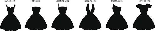 Vector illustration of Dress styles