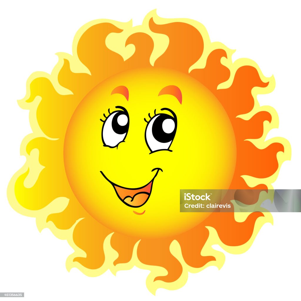 Cute happy Sun Cute happy Sun - vector illustration. Abstract stock vector