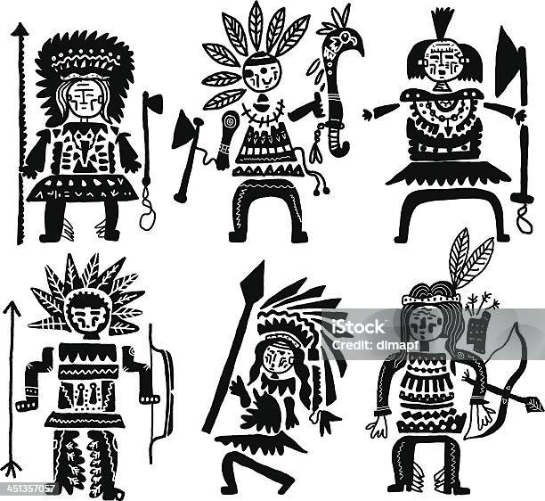 Indians Vecteurs libres de droits et plus d'images vectorielles de Peuples autochtones d'Amérique - Peuples autochtones d'Amérique, Aztèque, Culture cherokee