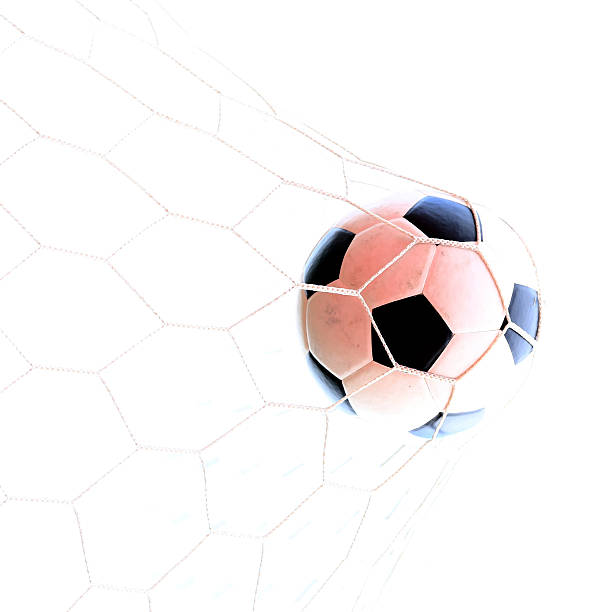 istock Soccerball in net 451357349