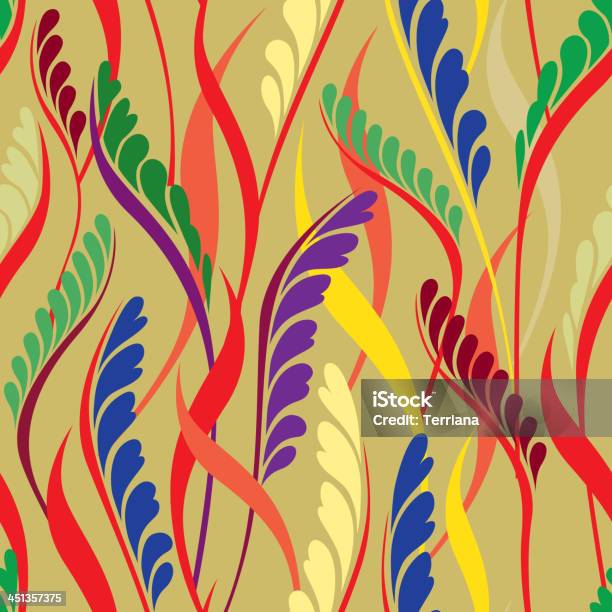 Abstract Floral Ormanental Texture Stock Illustration - Download Image Now - 1960-1969, 1970-1979, Abstract