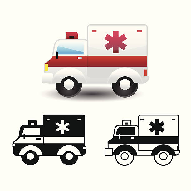 ambulans) - urgent stock illustrations