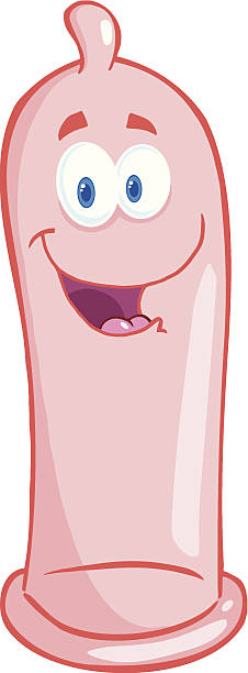 ilustraciones, imágenes clip art, dibujos animados e iconos de stock de feliz rosa condón - condom sex orgasm cartoon