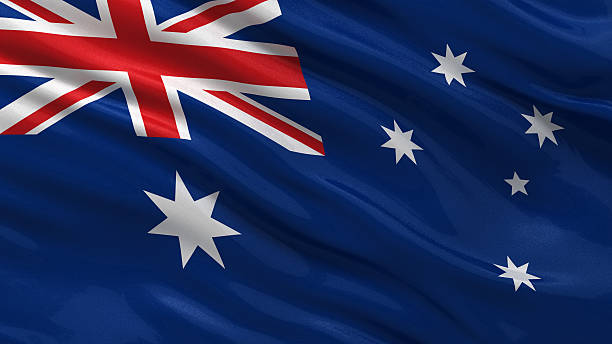 Flag of Australia stock photo