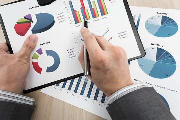 istock Business chart showing financial success 451373317