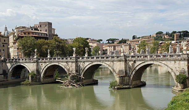 istock Tiber River and Saint Angel Bridge 451373643