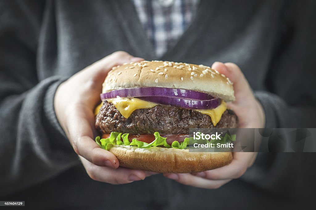 Hamburguesa con queso - Foto de stock de Alimento libre de derechos