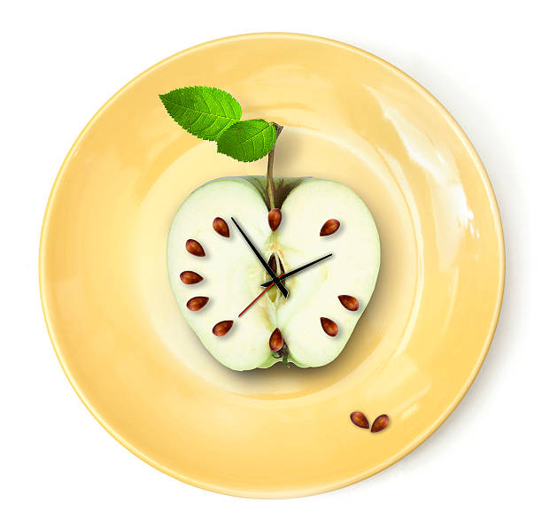 Apple-watch at the plate.
