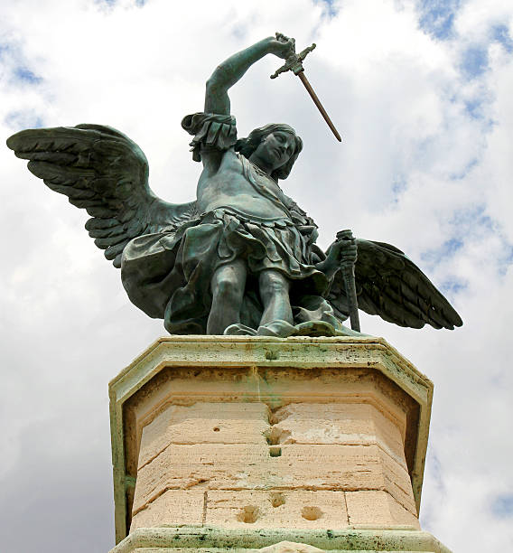 istock bronze statue of  castle Sant'Angelo 451411155