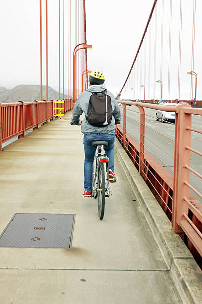 istock Tourist Cyclist in the Golden Gate 451411849