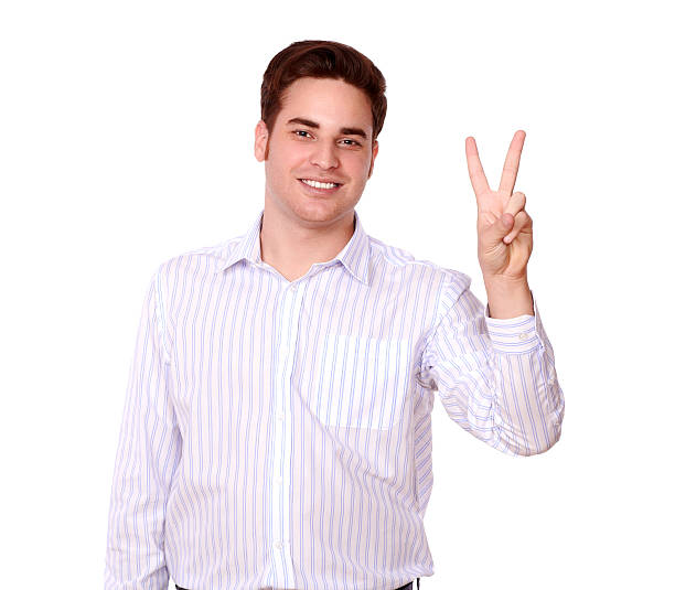 istock Attractive caucasian man with winning gesture 451414869