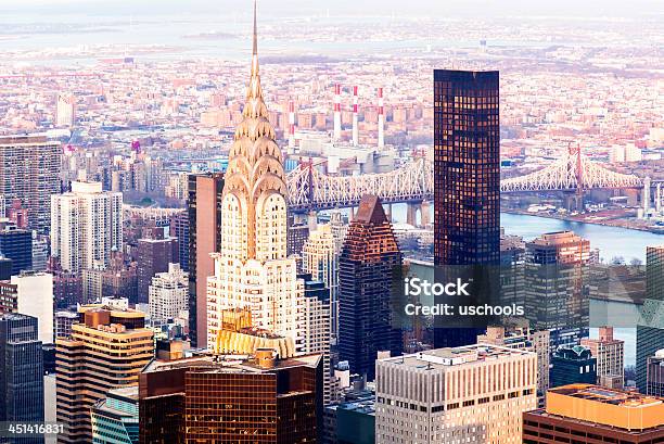 Vista Da Cidade De Nova York Em Manhã - Fotografias de stock e mais imagens de Ao Ar Livre - Ao Ar Livre, Cidade, Cidade de Nova Iorque