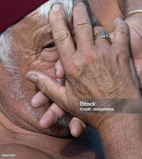 Portrait Stock Photo - Download Image Now - Men, Obscured Face, 70-79 Years