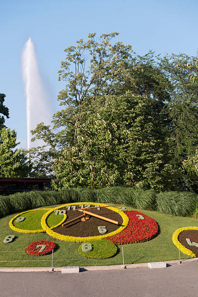 istock Suisse. Clock in Geneva, Switzerland 451418367