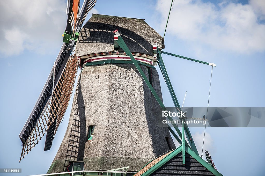 Dutch windmill Dutch Windmill in Zaanse Schans in the Netherlands Horizontal Stock Photo