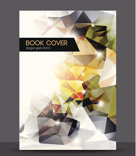 Abstract 3D geometric colorful cover vector art illustration
