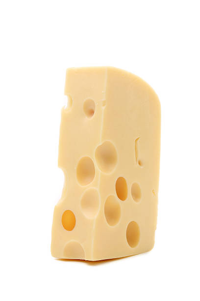 istock Piece of yellow dutch cheese. 451454711