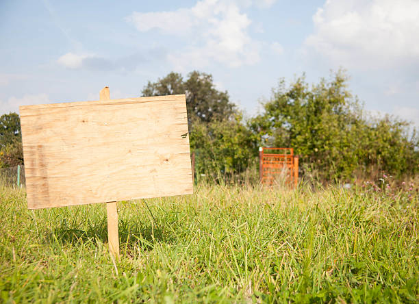 istock Spring Or Summer Rural Wood Sign 451500283