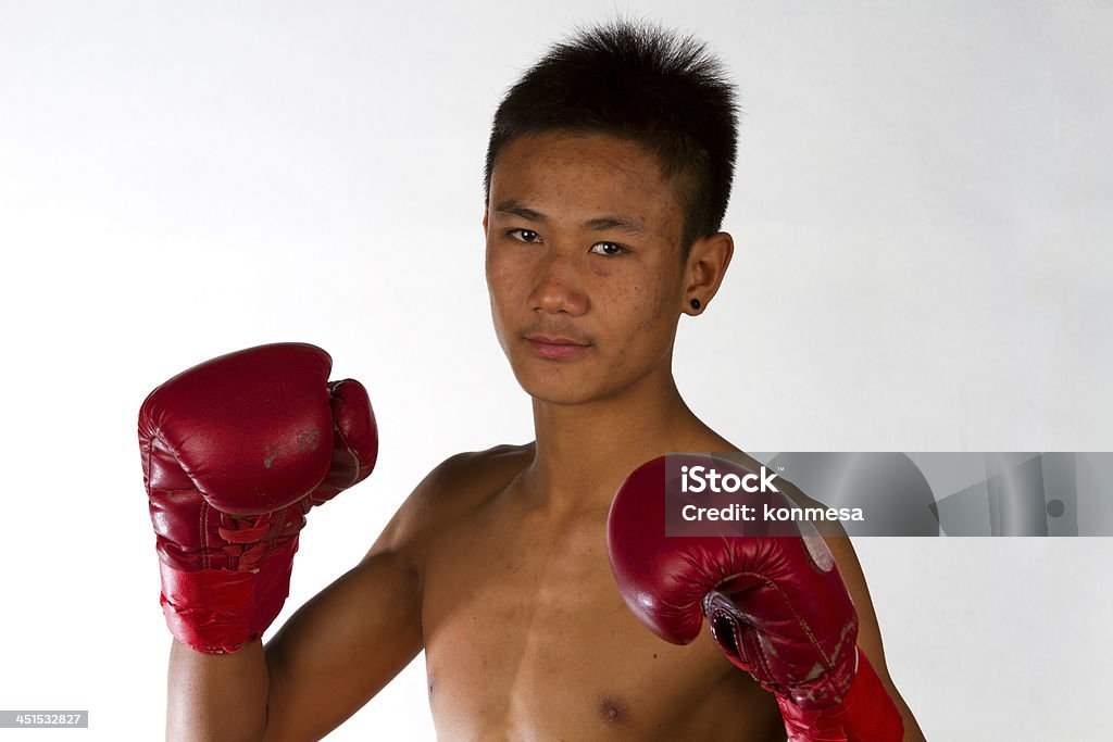 Thai-Boxen - Lizenzfrei Asiatischer Kampfsport Stock-Foto